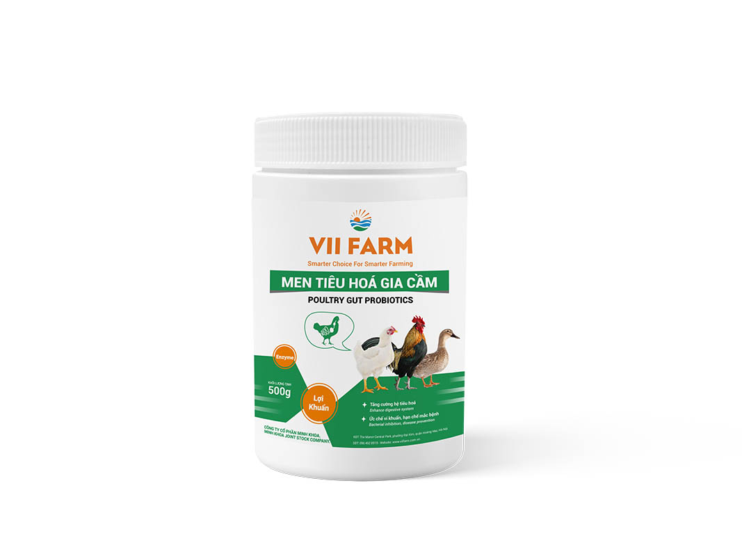 men-tiêu-hóa-gia-cầm Men tiêu hoá gia cầm VII FARM